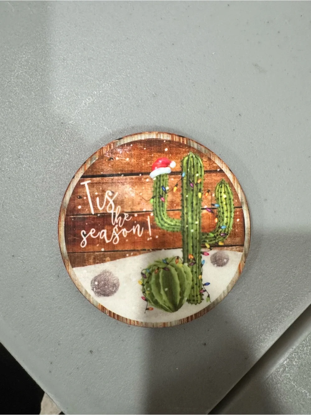 3.5” cactus‎ Christmas magnet